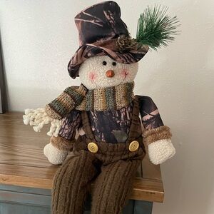 Camouflage Snowman Plush